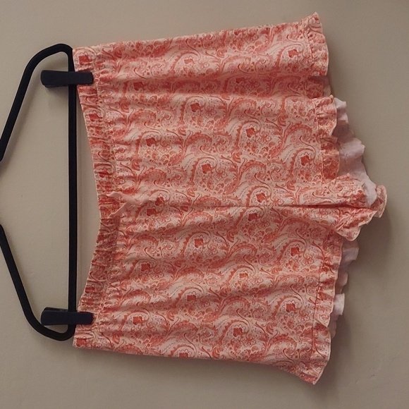 INK+IVY Peach Floral Paisley Pajama Short Set - Picture 2 of 10